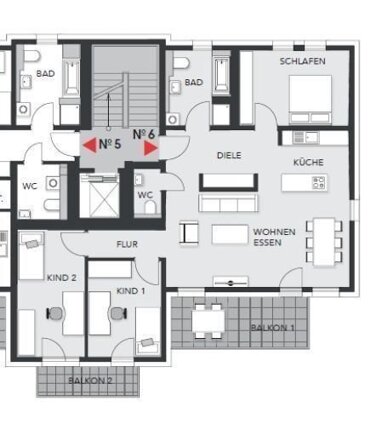Wohnung zur Miete 1.395 € 4 Zimmer 114 m² 3. Geschoss Friedrich-von-Schiller-Straße 13 Wendelhöfen / Gartenstadt Bayreuth 95444