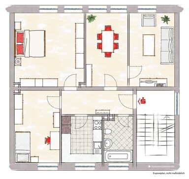 Wohnung zum Kauf 129.000 € 4 Zimmer 76 m² 2. Geschoss frei ab sofort Ostviertel Recklinghausen 45665