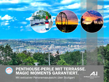 Penthouse zum Kauf 785.000 € 3 Zimmer 92,5 m² 3. Geschoss Degerloch Stuttgart 70597