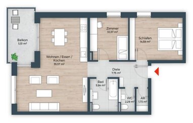 Wohnung zum Kauf Provisionsfrei 739.950 € 3 Zimmer 84 m² 1. Geschoss Großreuther Straße 165 Marienberg Nürnberg 90425