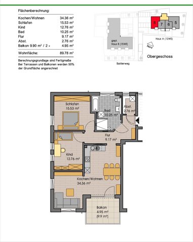 Wohnung zum Kauf Provisionsfrei 359.000 € 3 Zimmer 89,8 m² Egg Egg 87743
