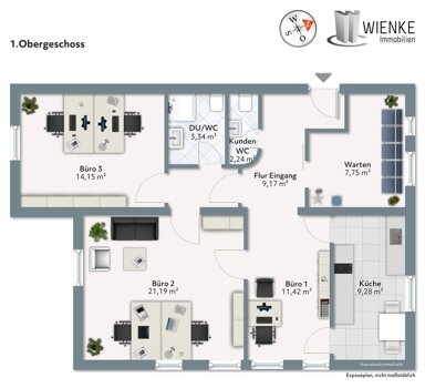 Büro-/Praxisfläche zum Kauf 230.000 € 3 Zimmer 77,7 m² Bürofläche Hauptstr.10 Tiengen Waldshut-Tiengen 79761