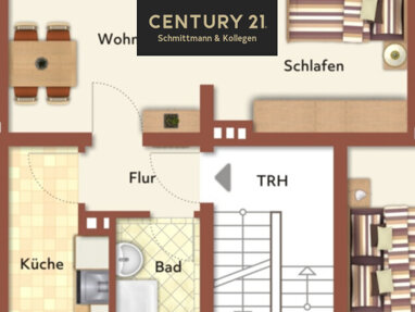 Wohnung zur Miete 362 € 1 Zimmer 43 m² 1. Geschoss Obereving Dortmund - Eving 44339