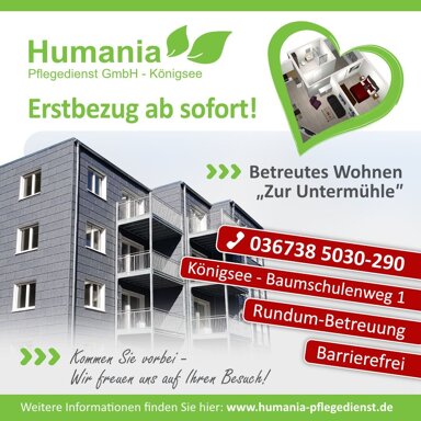 Studio zur Miete 538 € 2 Zimmer 63,6 m² 4. Geschoss Baumschulenweg 1 Königsee Königsee-Rottenbach 07426