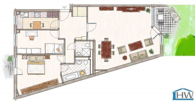 Terrassenwohnung zum Kauf 235.000 € 3 Zimmer 89,5 m² 1. Geschoss frei ab 01.02.2025 Aachener Str. 110 Keldenich Wesseling 50389