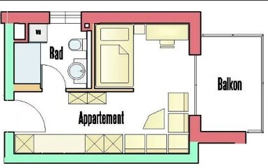 Wohnung zur Miete 500 € 1 Zimmer 27 m² 1. Geschoss frei ab sofort Ebenweiler 88370