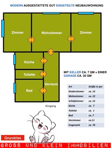 Wohnung zum Kauf 359.000 € 3 Zimmer 76 m² 2. Geschoss Wien 1230