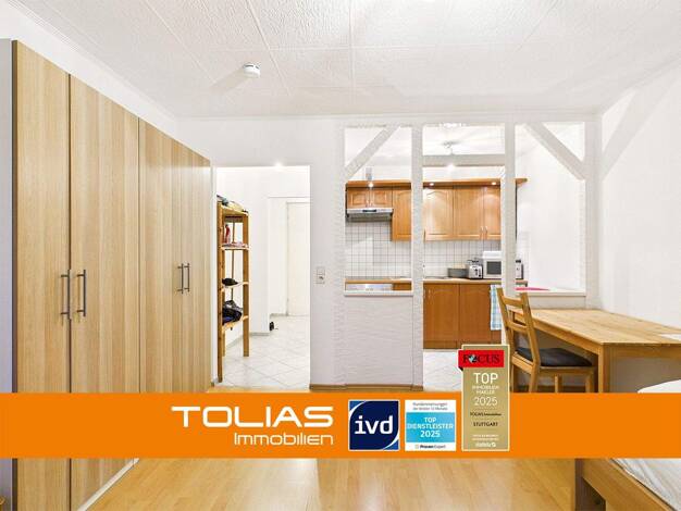 Wohnung zum Kauf 115.000 € 1 Zimmer 25,5 m² 1. Geschoss Oberesslingen Esslingen am Neckar 73730