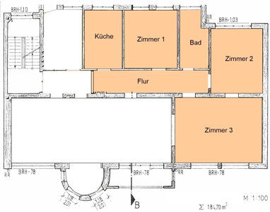 Wohnung zur Miete 1.100 € 3 Zimmer 98,4 m² Käthe-Kollwitz-Strasse 17 Jena - Zentrum Jena 07743