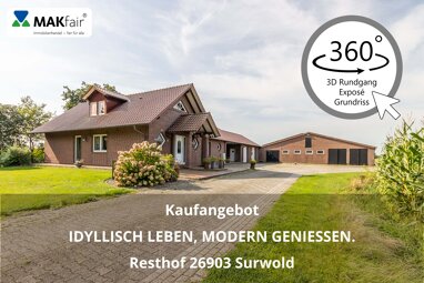 Bauernhaus zum Kauf provisionsfrei 567.000 € 6 Zimmer 196 m² 10.000 m² Grundstück Weideweg 20 Börgerwald Surwold 26903