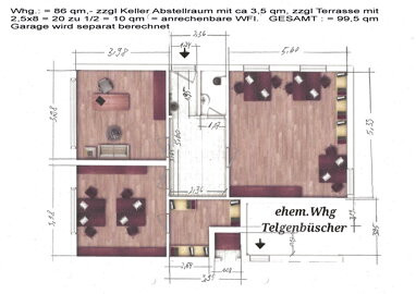 Wohnung zur Miete 835,80 € 2 Zimmer 99,5 m² Erdgeschoss Lotzestr. 1 Stadtzentrum Werl 59457