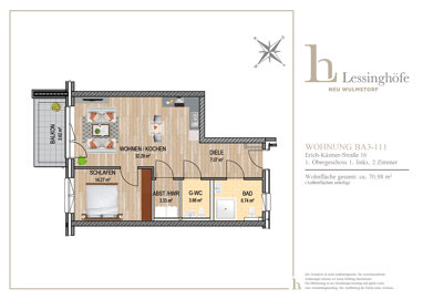 Wohnung zur Miete 830 € 2 Zimmer 71 m² 1. Geschoss Erich-Kästner-Straße 16 Neu Wulmstorf Neu Wulmstorf 21629