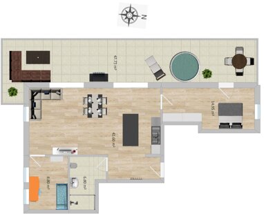 Penthouse zur Miete 1.250 € 3 Zimmer 100 m² 3. Geschoss Neustadt Neustadt an der Aisch 91413