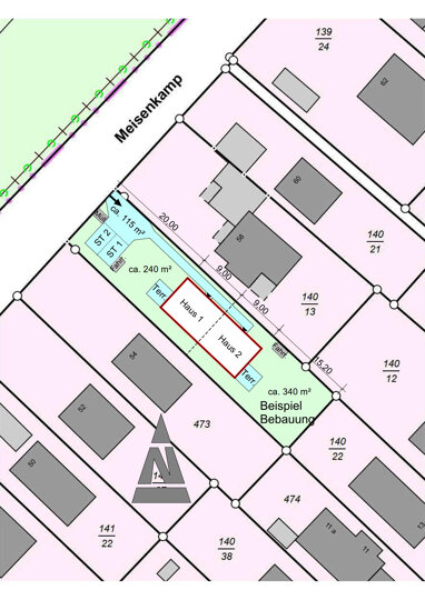 Doppelhaushälfte zum Kauf 487.000 € 4 Zimmer 110 m² 300 m² Grundstück Friedrichsgabe Norderstedt 22846