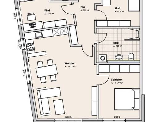 Wohnung zum Kauf - Erstbezug als Kapitalanlage geeignet 394.748 € 4 Zimmer 96,3 m² Industriegebiet Greifswald 17489