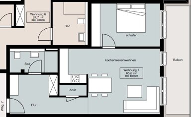 Wohnung zur Miete 685 € 2 Zimmer 65,6 m² frei ab 01.02.2025 Schlitz Schlitz 36110