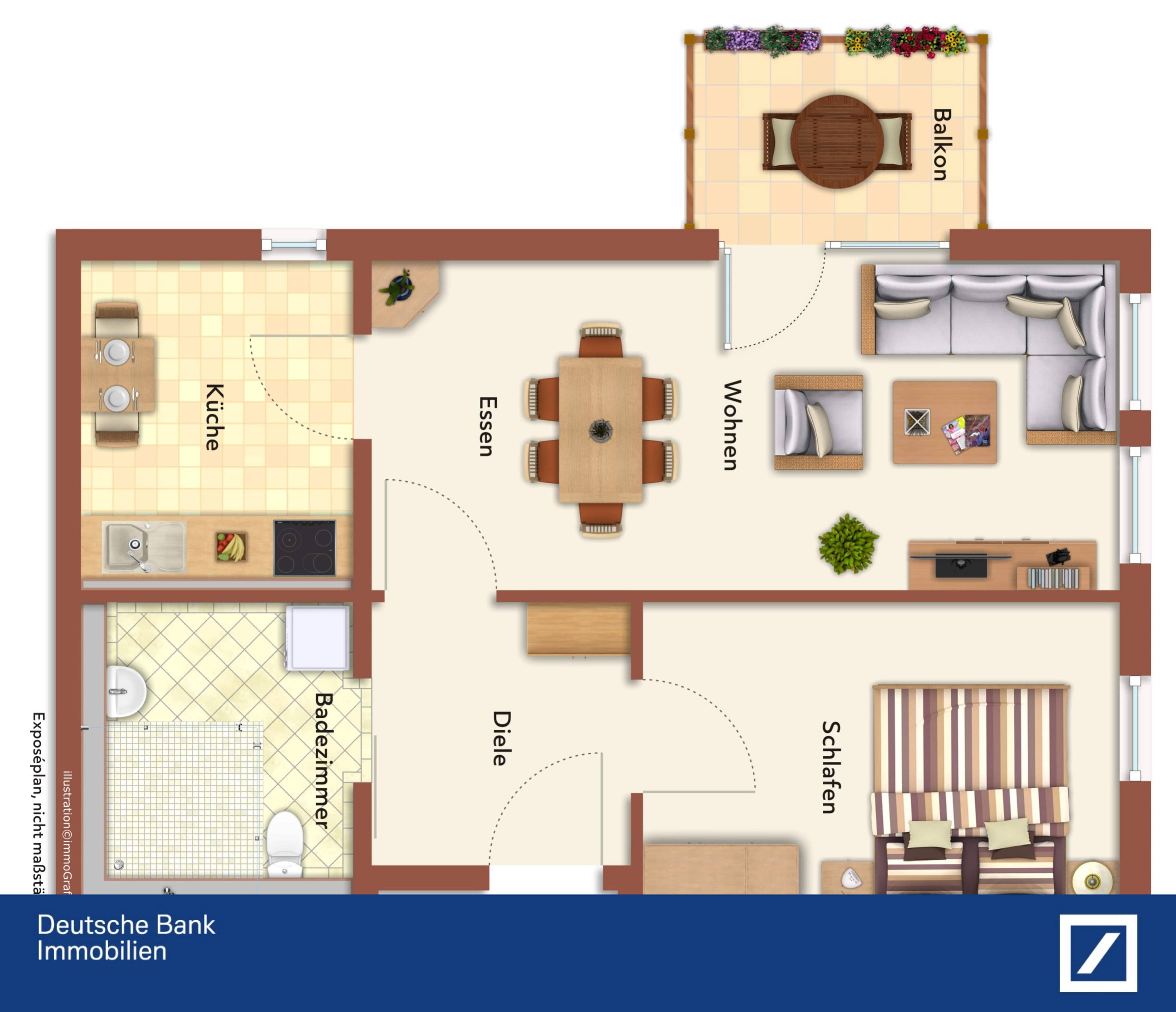 Wohnung zur Miete 520 € 2 Zimmer 60 m²<br/>Wohnfläche 01.08.2024<br/>Verfügbarkeit Metten Metten 94526