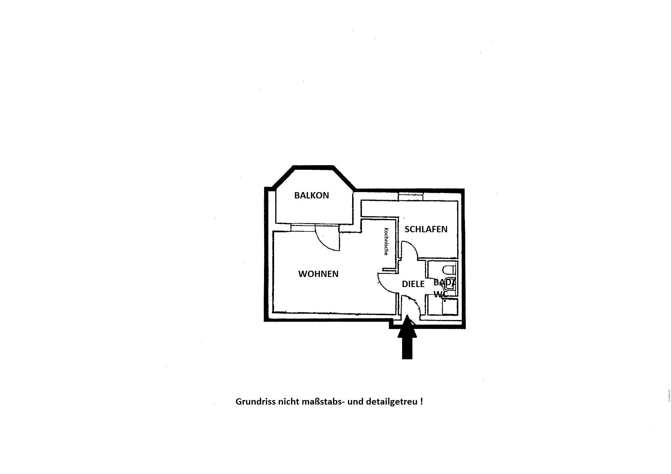 Wohnung zum Kauf 55.000 € 2 Zimmer 40,8 m²<br/>Wohnfläche 1. Stock<br/>Geschoss Platanenstraße Volkstedt Rudolstadt 07407