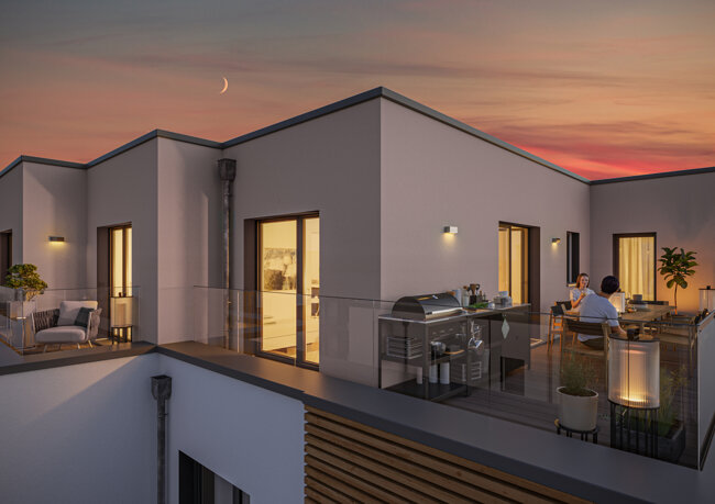 Penthouse zum Kauf Provisionsfrei 368.900 € 2 Zimmer 60,4 m²<br/>Wohnfläche Erdgeschoss<br/>Geschoss Niederdorfelden 61138