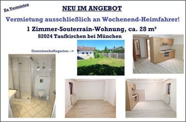 Studio zur Miete 390 € 1 Zimmer 28 m² UG frei ab sofort Bergham Taufkirchen 82024