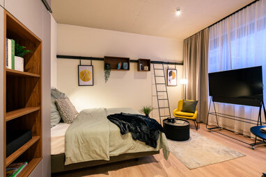 Apartment zur Miete Wohnen auf Zeit 1.160 € 1 Zimmer 25,7 m² frei ab sofort Voltastraße 81 Bockenheim Frankfurt am Main 60486