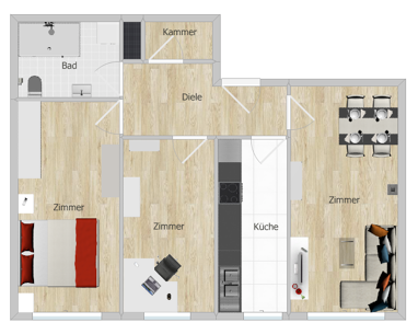 Immobilie zum Kauf 419.000 € 3 Zimmer 66 m² Obersendling München 81479