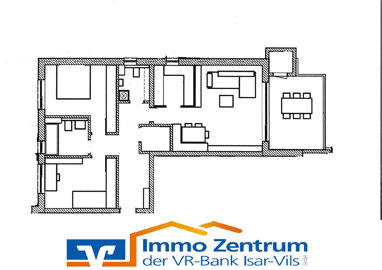 Wohnung zur Miete 900 € 3 Zimmer 90 m² 3. Geschoss Vilsbiburg Vilsbiburg 84137