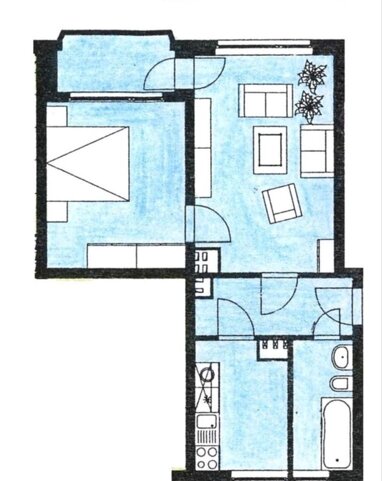 Wohnung zur Miete 475 € 2 Zimmer 50 m² 2. Geschoss Arthur-Hoffmann-Straße 84 Südvorstadt Leipzig 04275