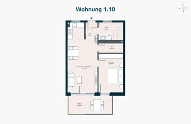 Wohnung zum Kauf provisionsfrei als Kapitalanlage geeignet 325.000 € 2 Zimmer 62,4 m² Bachwiesen Zirndorf Zirndorf 90513