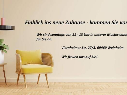 Wohnung zum Kauf - Neubau provisionsfrei als Kapitalanlage geeignet 639.000 € 4 Zimmer 94 m² Viernheimer Straße 27 Weinheim 69469