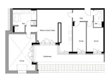 Wohnung zur Miete 1.000 € 4 Zimmer 121 m² Wilhelm-Sammet-Straße Gohlis - Mitte Leipzig 04157