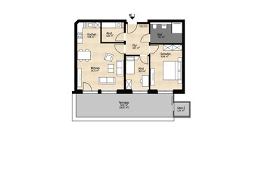 Penthouse zum Kauf Provisionsfrei 348.500 € 3 Zimmer 91,9 m² 1. Geschoss Twistringen Twistringen 27239