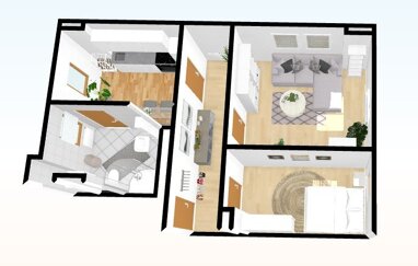 Wohnung zur Miete 273 € 2 Zimmer 55,2 m² 4. Geschoss Leipziger Straße 10 Döbeln Döbeln 04720