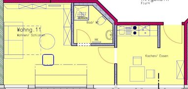 Wohnung zur Miete 400 € 2 Zimmer 39 m² Hohenbusch-Markt 1 Weixdorf Dresden 01108