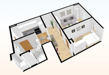 Wohnung zur Miete 285 € 2 Zimmer 55,2 m² 4. Geschoss Leipziger Straße 10 Döbeln Döbeln 04720