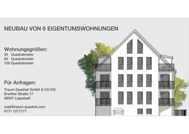 Wohnung zum Kauf Provisionsfrei 285.000 € 2 Zimmer 65 m² 1. Geschoss Uhlandstraße 24 a Nord - Ost Lippstadt 59555