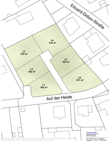 Grundstück zum Kauf Provisionsfrei 146.440 € 523 m² Grundstück Auf der Heide 2 Ludwigsthal Neunkirchen 66539