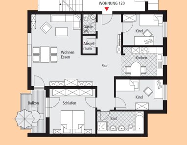 Wohnung zum Kauf Provisionsfrei 395.000 € 4 Zimmer 105,9 m² Erdgeschoss Ricarda-Huch-Straße 37 Leubnitz (Leubnitzer Höhe) Dresden 01219