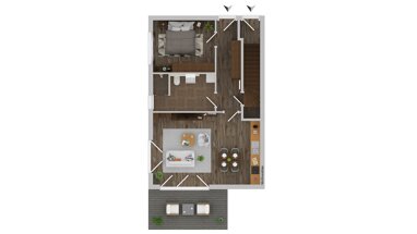 Wohnung zur Miete 787,20 € 2 Zimmer 65,6 m² Erdgeschoss Boskoopweg 1 Hollern-Twielenfleth 21723