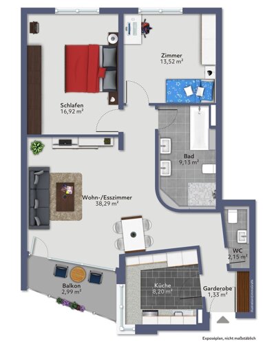 Wohnung zum Kauf 3 Zimmer 89 m² 2. Geschoss frei ab sofort Baden-Baden - Weststadt Baden-Baden 76532