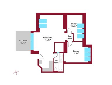 Wohnung zum Kauf 380.000 € 3 Zimmer 65,3 m² Wien 1100