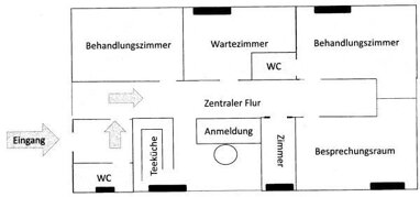 Praxis zur Miete 1.150 € 5 Zimmer 101 m² Bürofläche Reinhausen Regensburg 93059