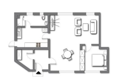 Wohnung zur Miete 515 € 2 Zimmer 85 m² Erdgeschoss Alte Landstr. 1 Wingeshausen Bad Berleburg 57319