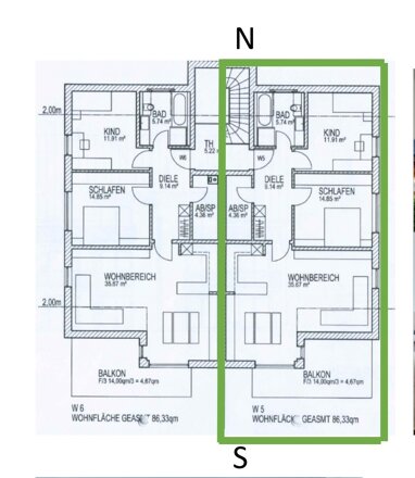 Wohnung zur Miete 920 € 3 Zimmer 86,3 m² 2. Geschoss Rebenstraße Abensberg Abensberg 93326