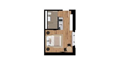 Wohnung zur Miete Wohnen auf Zeit 1.240 € 1 Zimmer 20,7 m² frei ab sofort Hauptstraße 2-3 Rummelsburg Berlin 10317