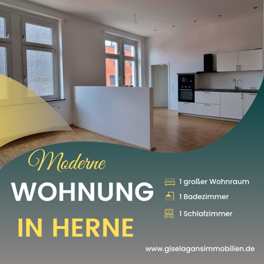 Wohnung zur Miete 495 € 2,5 Zimmer 67 m² 2. Geschoss Bahnhofstraße 62 Herne - Zentrum Herne 44623