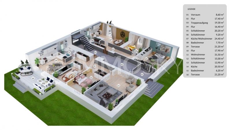 Wohnung zum Kauf 231.200 € 3 Zimmer 105 m²<br/>Wohnfläche Hohenedlau Könnern 06420