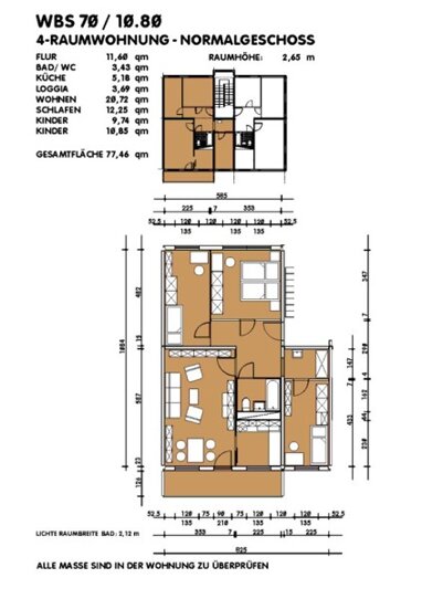 Wohnung zur Miete nur mit Wohnberechtigungsschein 563,13 € 4 Zimmer 77,5 m² 1. Geschoss Otto-Dix-Ring 82 Strehlen (Wilhelm-Lachnit-Str.) Dresden 01219