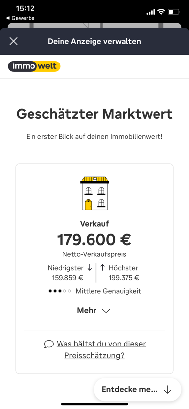 Wohnung zum Kauf provisionsfrei 149.800 € 2 Zimmer 55 m² Geschoss 1/3 Breite 10 Bad Säckingen Bad Säckingen 79713