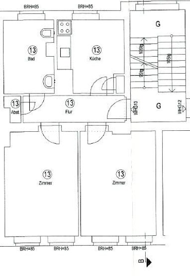 Wohnung zum Kauf 245.000 € 2 Zimmer 54,1 m² 1. Geschoss Colbestraße 5t Friedrichshain Berlin 10247